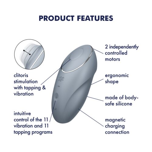 Satisfyer Tap & Climax 1 Clitoral Vibrator