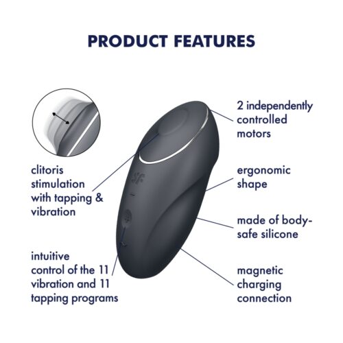 Satisfyer Tap & Climax 1 Clitoral Vibrator