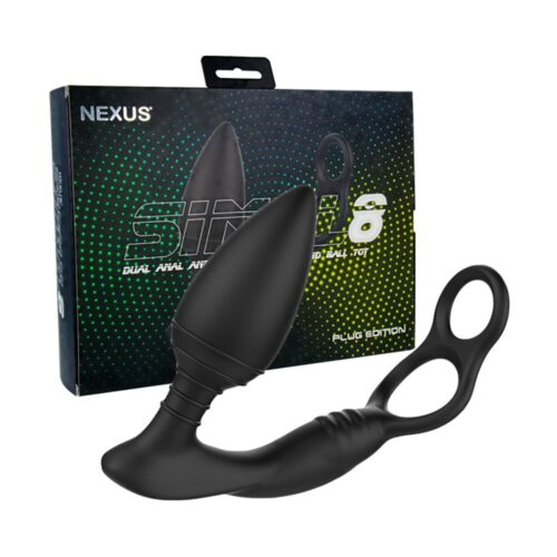 Nexus Simul8 Plug Butt Plug - Black