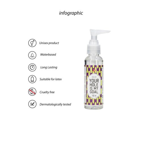 Experience long-lasting comfort with S-Line Your Hole Is My Goal Latex Safe Anal Lubricant. S-Line Your Hole Is My Goal Latex Safe Anal Lubricant 100ml bottle