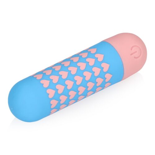 S-Line Heart To Get Bullet Vibrator - Blue