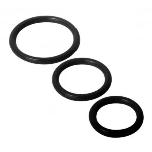 Trinity For Men cock rings set of 3 premium silicone rings in different sizes for enhanced pleasure