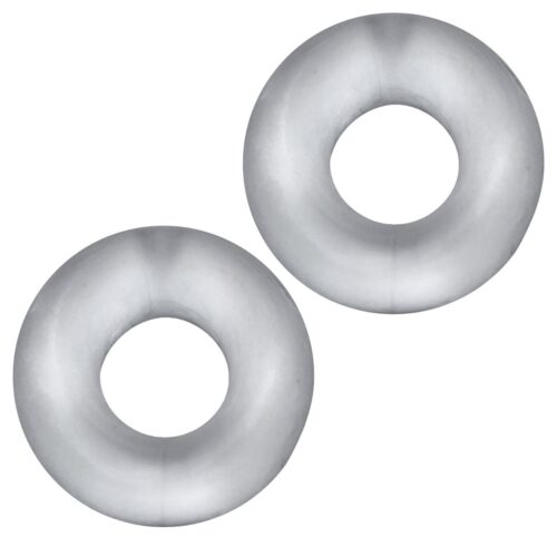 Hunkyjunk Stiffy 2-pack cockrings with no-roll grip technology and flatten-out design for comfort
