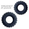 Oxballs Truckt 2-Piece Cockring - Plus + Silicone Special Edition Night - Black, One Size