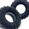 Oxballs Truckt 2-Piece Cockring - Plus + Silicone Special Edition Night - Black, One Size