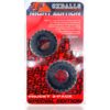 Oxballs Truckt 2-Piece Cockring - Plus + Silicone Special Edition Night - Black, One Size