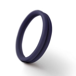 You Love Me You & Me Double Stamina Cock Ring – Blue, One Size