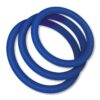 Zolo Classic Stretchy Silicone Cock Ring – Blue, One Size