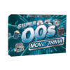 Test your knowledge of 2000s cinema with the Super 00s Movie Trivia game! Super 00s Movie Trivia game box, featuring colorful graphics and film-related icons