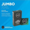 EXS Jumbo Extra Large Condoms box with individual condom wrapper