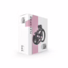 Cellmate Flexispike Chastity Cage - Black, with unique spike design on packaging
