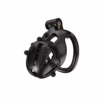 Cellmate Flexispike Chastity Cage in black with spike accents