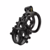 Cellmate Flexispike Chastity Cage in black with spiked design
