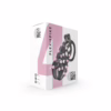 Cellmate Flexispike Chastity Cage - Black, shown in its packaging