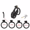 Explore new dimensions of pleasure with the Cellmate Guardian Chastity Cage. Cellmate Guardian Chastity Cage in black with adjustable rings