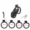 Explore the features of the Cellmate Guardian Chastity Cage, designed for security and comfort. Cellmate Guardian Chastity Cage in black with keys