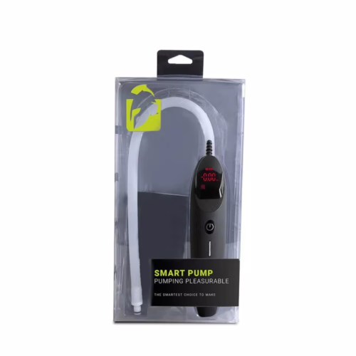 Smart automatic pump with a digital display and white tube