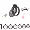 Explore new levels of pleasure with the Cellmate Gladiator Soft Chastity Cage. Cellmate Gladiator Soft Chastity Cage - Black, includes cage, rings, locks, keys, and toy