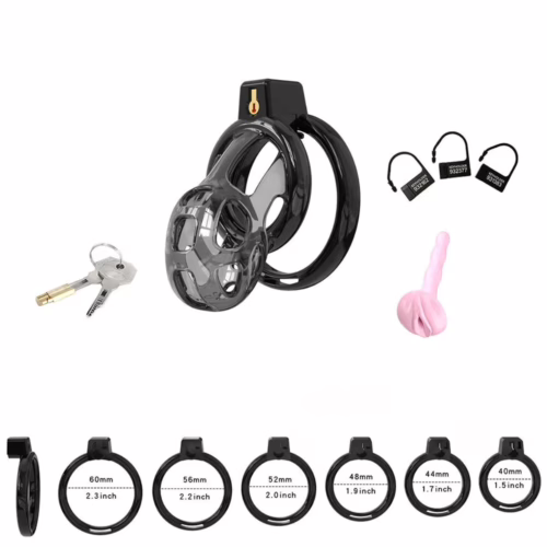Explore new levels of pleasure with the Cellmate Gladiator Soft Chastity Cage. Cellmate Gladiator Soft Chastity Cage - Black, includes cage, rings, locks, keys, and toy