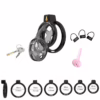 Unlock new experiences with the Cellmate Gladiator Soft Chastity Cage. Cellmate Gladiator Soft Chastity Cage in black, with key and multiple ring sizes