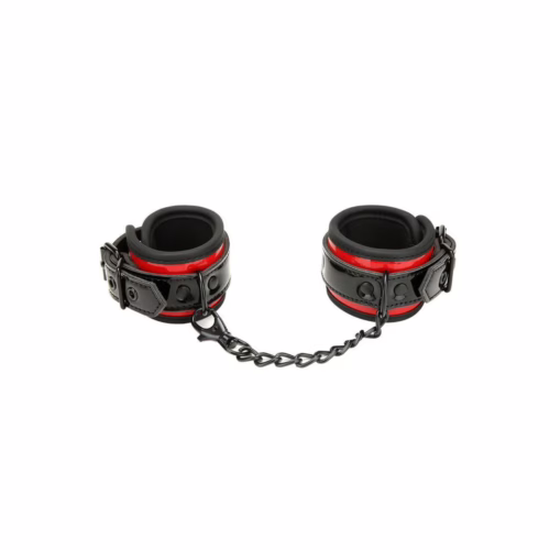 Whipsmart Heartbreaker Buckle Cuff - Red/Black, One Size