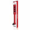 Whipsmart Heartbreaker Paddle in red and black, with heart-shaped impressions