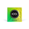 Add a glow to your night with the EXS Glow In The Dark Condoms, available at The Loving Company. 3 EXS Glow In The Dark Condoms pack with green and yellow design