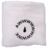 White cloth with 'AWWWW' and a droplet logo