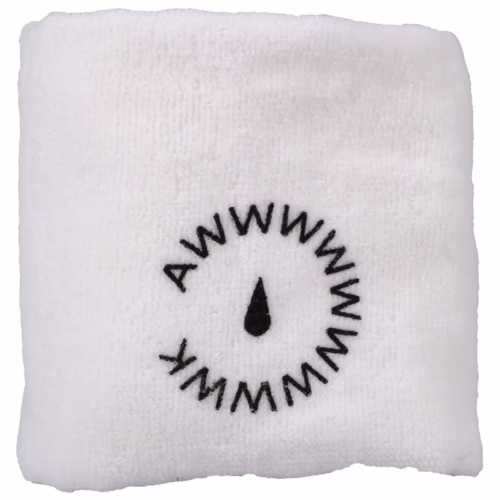 White cloth with 'AWWWW' and a droplet logo