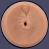 A realistic flesh-colored stroker ass toy