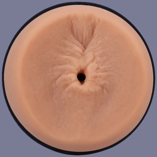 A realistic flesh-colored stroker ass toy