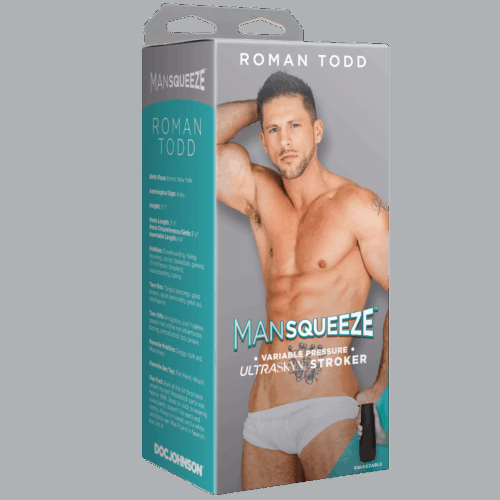 Man Squeeze Roman Todd Ultraskyn Stroker Ass - Vanilla, One Size gallery_1 -