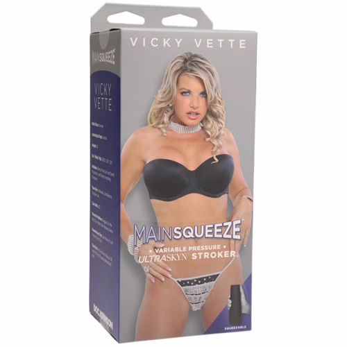 Main Squeeze Vicky Vette Pussy stroker package with image