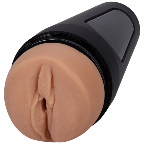 Main Squeeze Eva Elfie Ultraskyn Stroker Vagina Vanilla, showing a realistic opening