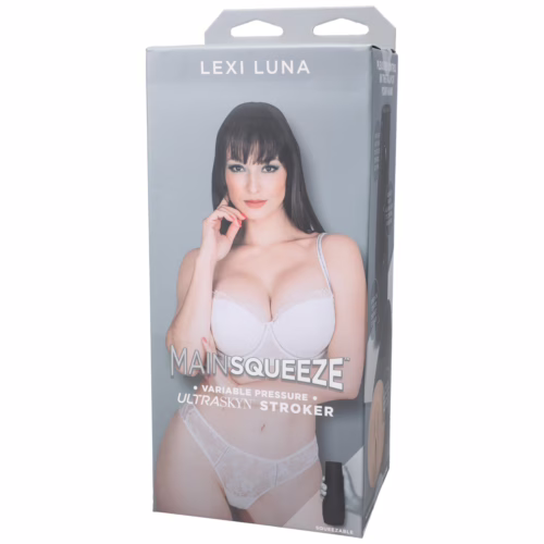 Main Squeeze Ultraskyn Stroker Pussy packaging featuring Lexi Luna
