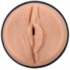 Realistic vaginal stroker in beige color