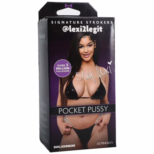 Experience pleasure with the Doc Johnson Signature Strokers inspired by Lexi2Legit. Doc Johnson Signature Strokers pocket pussy featuring @lexi2legit