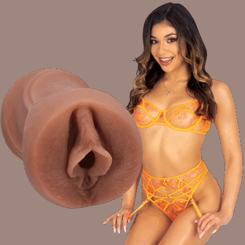 Experience pleasure like never before with the Xxlayna Marie Ultraskyn Pocket Pussy. Doc Johnson Signature Strokers Xxlayna Marie Ultraskyn Pocket Pussy, next to a model in o