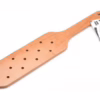 Strict wooden paddle with holes