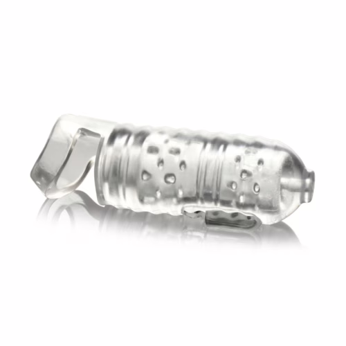 Clear textured device with a ball strap
