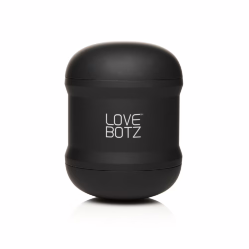 Experience pleasure with the Lovebotz Cyber Stroke, now available at The Loving Company. Lovebotz Cyber Stroke Vibrating Mini Double Stroker, shown in sleek black design