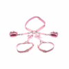 Pink bondage harness with bows