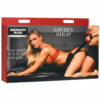 Packaging for 'Lover's Strap', featuring a model in lingerie and bold promotional text