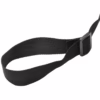 Black strap with a plastic buckle