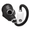 Master Series Dark Inhaler Gas Mask With Bottle - Black, One Size
