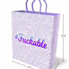 Add a touch of fun to your gifts with this vibrant #Fuckable gift bag! Lavender gift bag with a swirl pattern and #Fuckable text