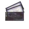 Ignite passion with these fun and adventurous sex coupons! Adventurous sex coupons with a purple and black design
