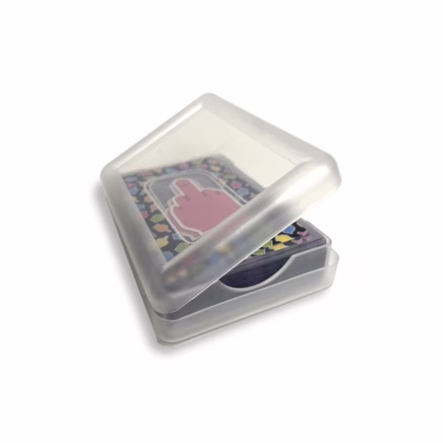 Enjoy playful card games with the waterproof Little Genie Fu Finger Playing Cards. Little Genie Fu Finger Waterproof Playing Cards in a clear case