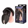 Explore new levels of pleasure and control with the Blue Line Silicone Chastity Cock Cage. Blue Line Silicone Chastity Cock Cage, shown with packaging and detailed design