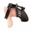 Explore new dimensions of pleasure with the Blue Line Silicone Chastity Cock Cage, available at The Loving Company. Blue Line Silicone Chastity Cock Cage - One Size, featuring adjustable strap and ventilat